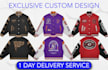 design custom varsity jacket streetwear and letterman