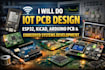 do iot pcb design, esp32, kicad, arduino pcb and embedded systems development
