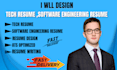 design tech resume software engineering resume redesign format CV