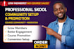 setup professional skool and promotion online course community migration