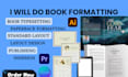 do book formatting book typesetting indesign google docs, ms word, amazon kpd