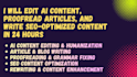 proofread, edit ai content, and write SEO articles fast