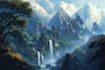 make fantasy background and landscape