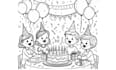 create custom kids birthday coloring pages printable