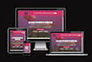 quickly create a professional html landing page
