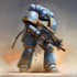 design professional warhammer 40k space marine illustration