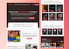 do figma landing page design, website UI UX redesign