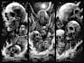 do brutal,doom,occult black,death metal illustrations tshirt