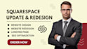 update squarespace website design redesign squarespace development