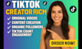 complete tiktok monetization organically in creator reword