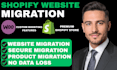 migrate wix or wordpress website to shopify store