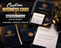 do custom business card and stationery design