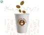 do premium coffee label, packaging, paper cup, sticker design