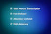 transcribe audio and video to text fast