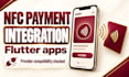 develop a flutter fintech app with digital wallet and nfc