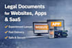 draft privacy policy and terms for website, app, or saas gdpr ready