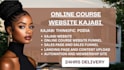 design kajabi course website and online course website funnel