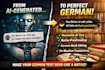 humanize german ai text german post editing native proofreading german book edit