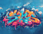 illustrate amazing custom graffiti, wall arts or murals