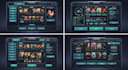 design multiplayer game UI game interface hud digital interactive game assets
