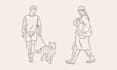 create hand drawn line art style illustration