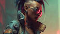 make a cyberpunk character art