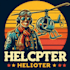 design high quality helicopter mascot logo with t shirt design