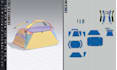 3d bag in clo3d with pattern and tech pack for production