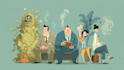 create funny illustration cartoon character