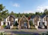 render residential complex,modern townhouse development,cgi urban plan rendering