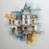 make a watercolor house illustration