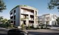 renovate commercial building,office complex visual,metal facade,high end render