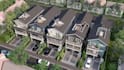 create 3d site plan, residential complex, apartment exterior, landscape design