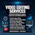 professional video editing with graphics motion