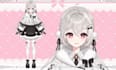 design 2d v tuber model, anime art, live2d ringing for streaming