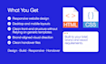 design and code a clean responsive HTML CSS website
