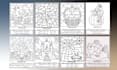 create color by number page for children