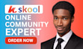 setup skool online course community kajabi online course community skool setup