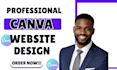 create a custom canva website design or redesign