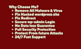 do wordpress malware removal, fix hacked site and secure your hosting