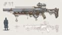 create weapon design and illustration