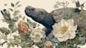 draw an animal and botanical illustration