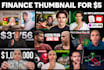 design high CTR finance youtube thumbnails that get clicks