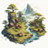illustrate environments, landscapes, board game, concept art