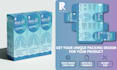 do product packaging and label design with dielines
