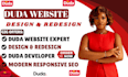 design and develop a modern website using duda website builder