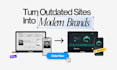 redesign your squarespace website into a modern website