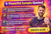 write powerful motivational quotes for social media and content