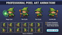 design and animate pixel art character games sprites and sprite sheets