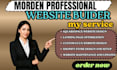 build modern professional responsive layout wix webflow framer website